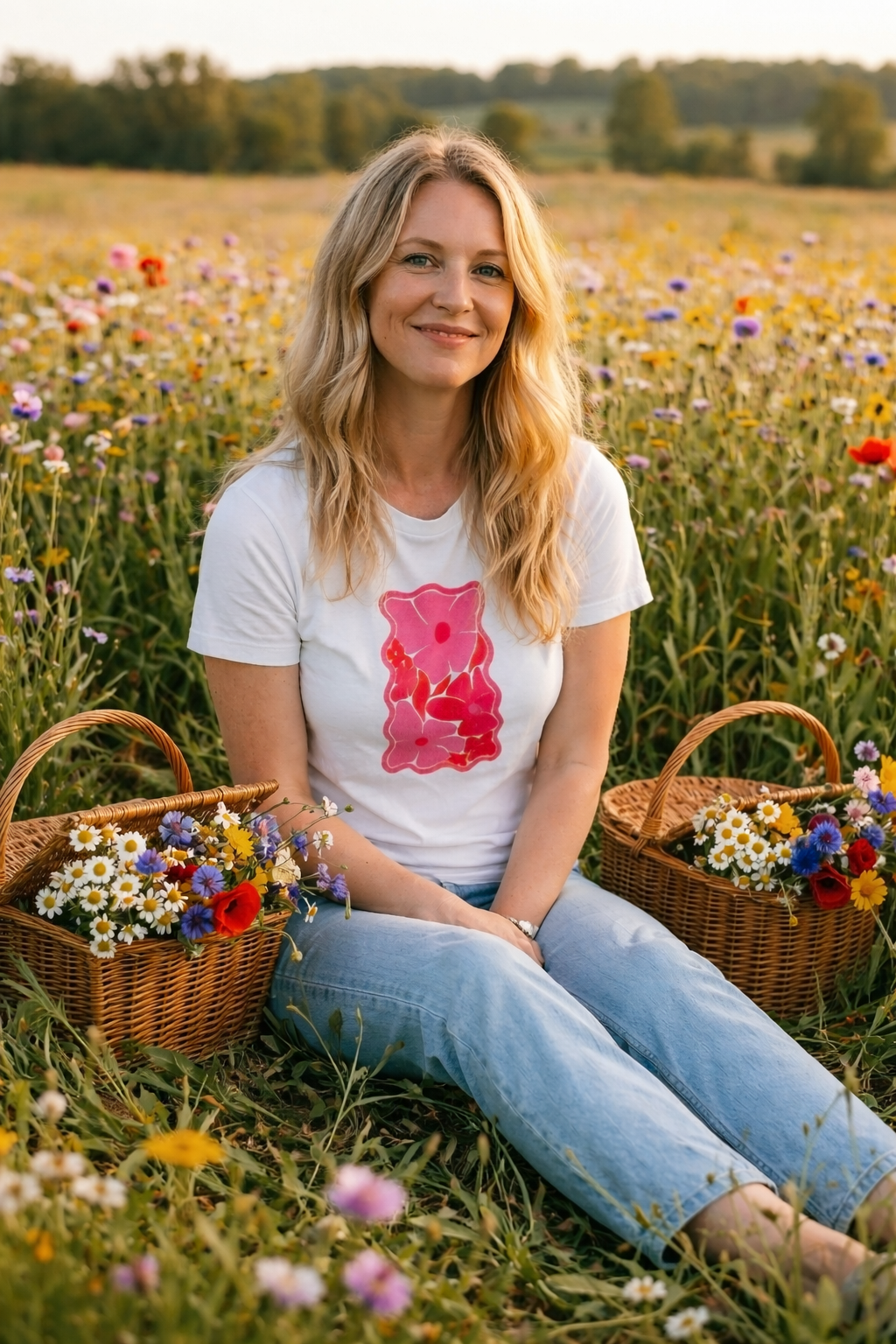 Forever Flowers, Matching Womens T-shirt, PRE-ORDER, est. dispatch early to Mid May