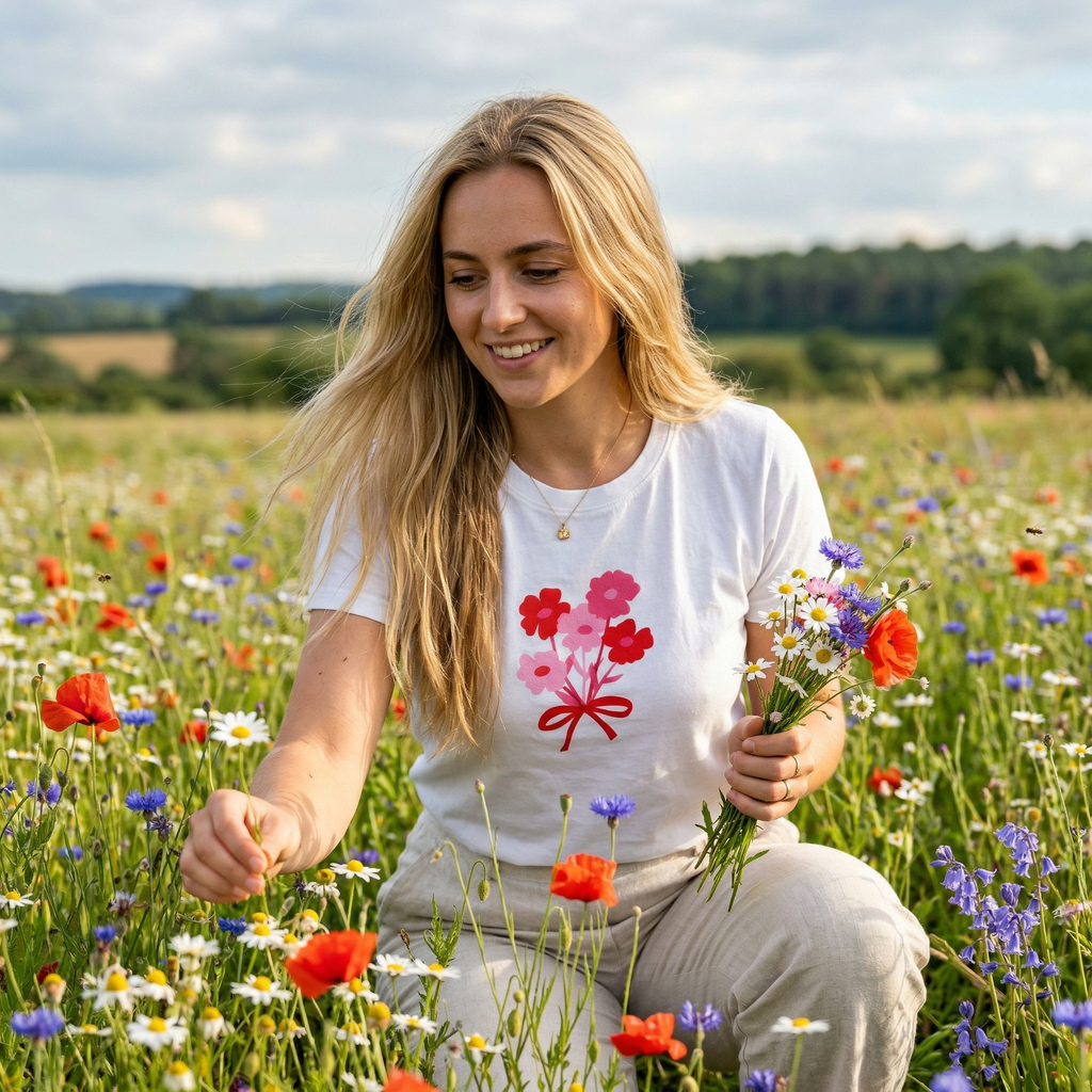 Bouquet T-Shirt for Women’s, PRE-ORDER, est. dispatch early to Mid May